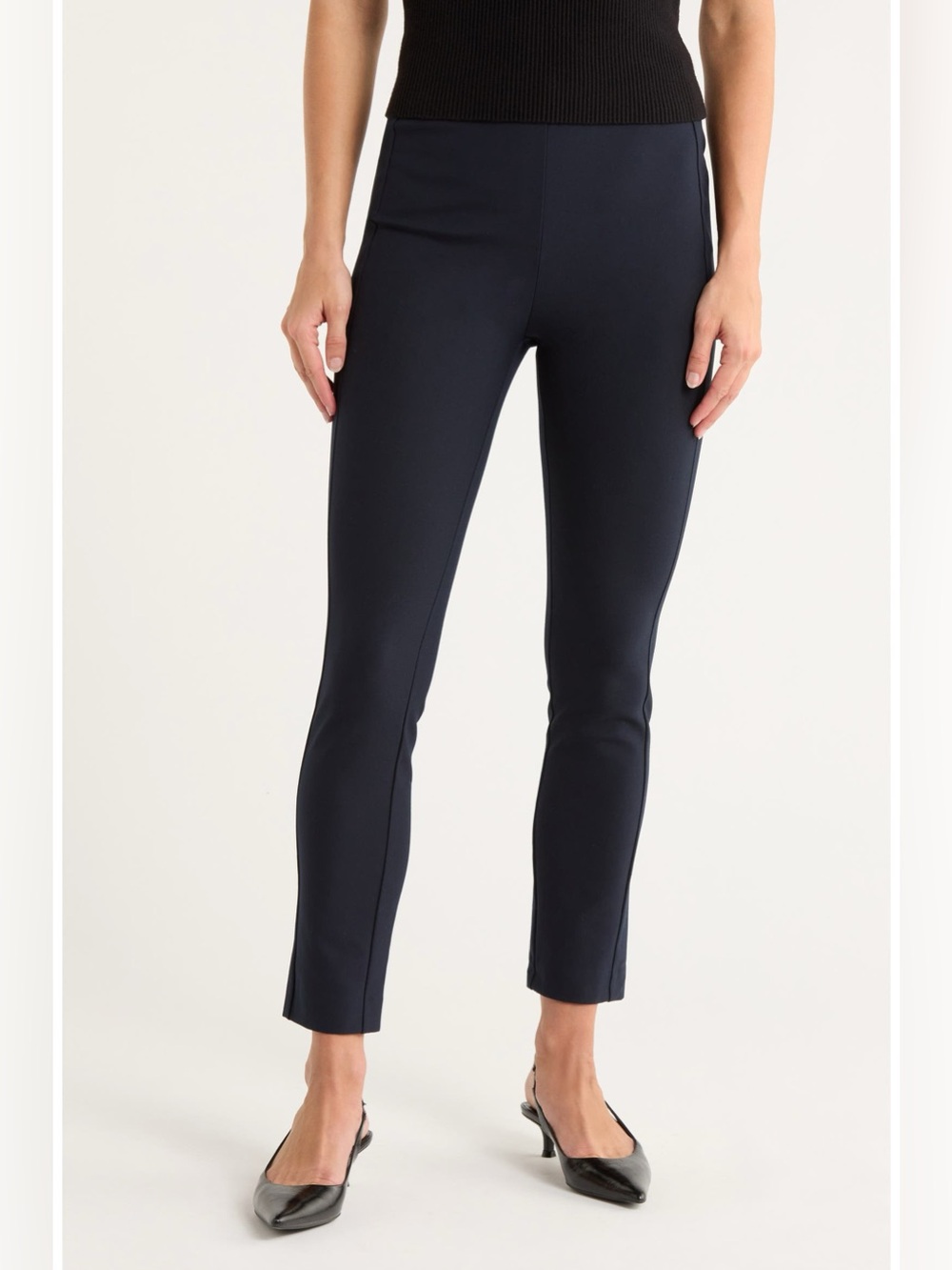 rag & bone Simone Slim Ankle Pants Navy Blue Size 14